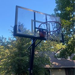 Officially Licensed NBA Spalding 10ft Adjustable Residential Basketball Hoop.