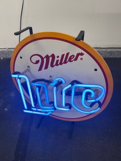 Vintage 1999 Miller Lite Neon Beer Sign – Works Great