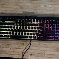 EVGA Z12 RGB Gaming Keyboard, RGB Backlit LED, 5 Programmable Macro Keys, Dedicated Media Keys, Water Resistant, 834-W0-12US-KR, Black