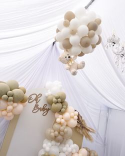 Canopy Draping Floating Teddy Bear Oh Baby