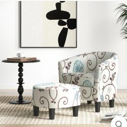Accent Chair With Ottoman BRAND NEW IN BOX