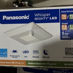 Panasonic Whisper Mighty Led (3) $40 Each 