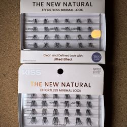 KISS - The New Natural Trio False Eyelashes, Noir (2 pack)