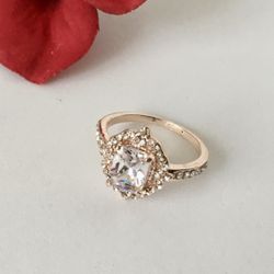 Rose Gold Ring, Size 7