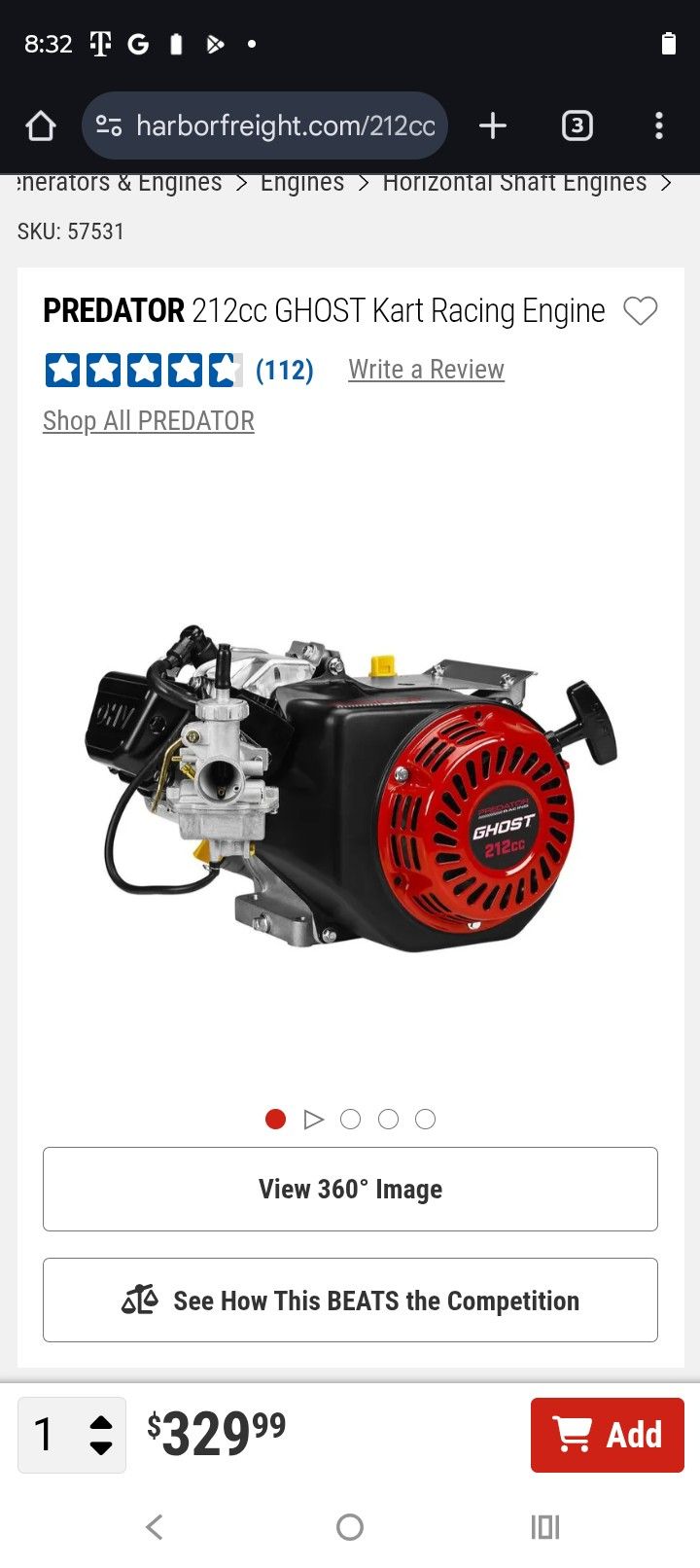Ghost 212cc Engine