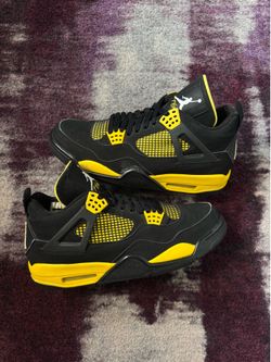 🟣 jordan 4 yellow thunder