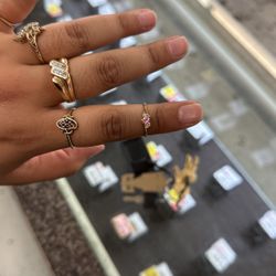 Small Pink Heart Ring Size 6 10k 1.3 Grams 