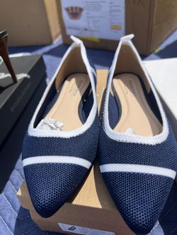 Fever Sole (Pointy Ballet Flat - Navy)