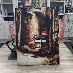 Vintage Barber Chair Pinture