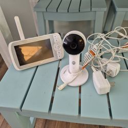 Motorola Baby Monitor Portable  And Size 5 Diapers 