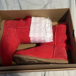 Brand New Red Bailey Bow ll Uggs