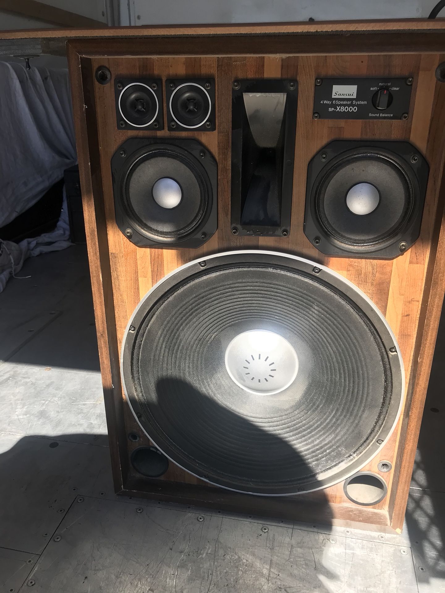 Pristine Condition Sansui SP-X8000 Speakers 4-Way 6 Speaker 160 WPC(Pair)