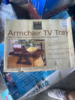 Timber Ridge Armchair TV Tray Clip-On Table