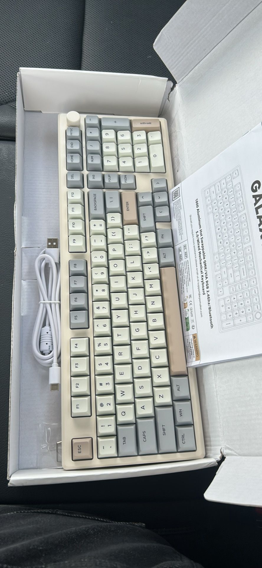 Creamy sounding keyboard. It weighs 4 pounds.