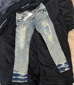 Purple jeans