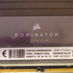 Corsair Dominator Titanium 32gb Ddr5 Cl30 
