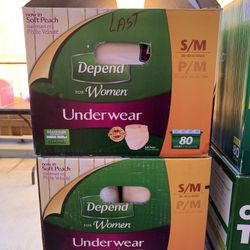 Depends Women’s Underwear (S/M, Large, X-Large) .47 Each