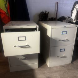 Two Draw File Cabinets