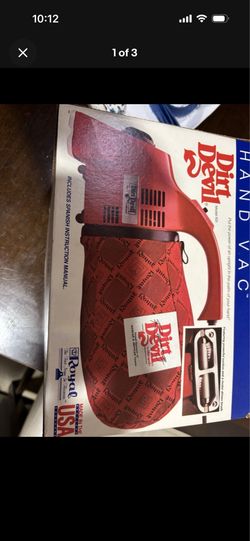 Vintage red royal dirt devil handheld vacuum