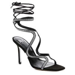 JLO Gabbie Wavy Straps  Heels New 
