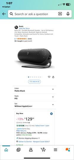 Brand New Beats Pill Bluetooth Speaker