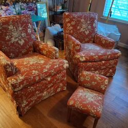 2 Chairs And Matching Stool Set 