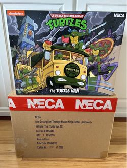 NECA TMNT Cartoon Turtle Van Vehicle