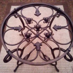 GORGEOUSLY BRUSHED BRONZE METAL TABLE!!!