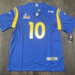 NEW Cooper Kupp LA Los Angeles Rams Jersey Super Bowl  Champions #10 Throwback Home/Away White Or Blue Size S-3XL