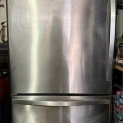 Free Delivery -Whirlpool Stainless Steel Refrigerator -