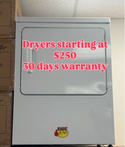Washers dryers refrigerators, and stoves