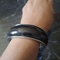 Black/silver Cuff Bracelet 