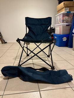Navy Blue Folding Camping Chair