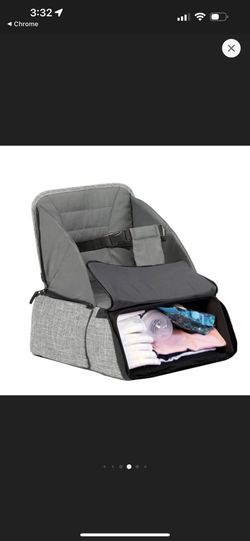 Portable Booster Seat + Diaper Bag