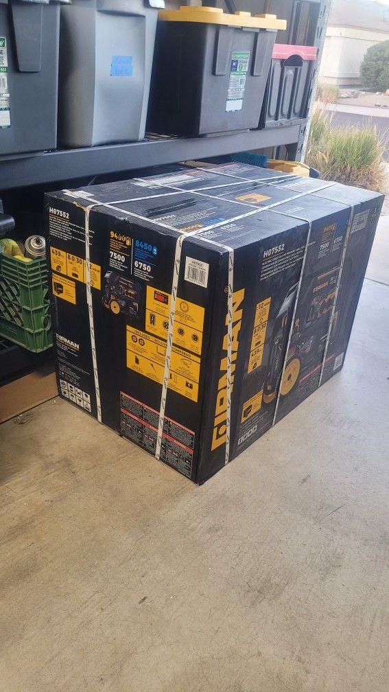Firman 7500 W Generator, Dual Fuel
