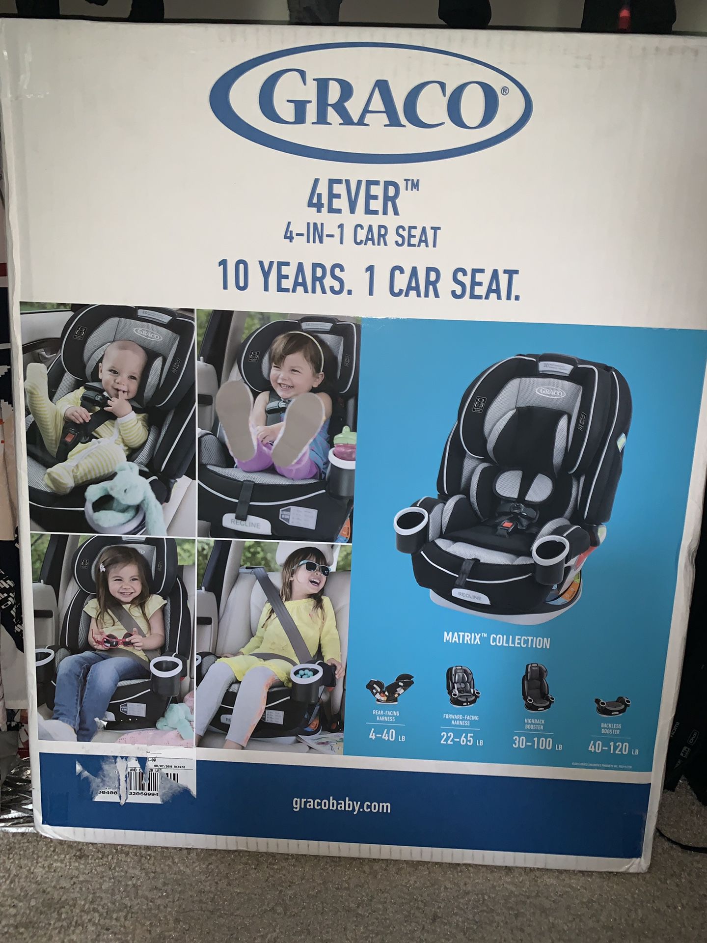 Brand new sealed Graco 4ever car seat