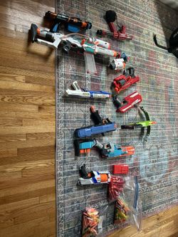 Huge Nerf Blaster Lot – Mega, Rival, Crossbow + Tons of Darts
