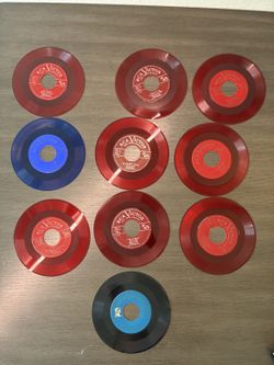Lot of 10 RCA Victor Red Seal 45 RPM Red Vinyl Records - Mario Lanza