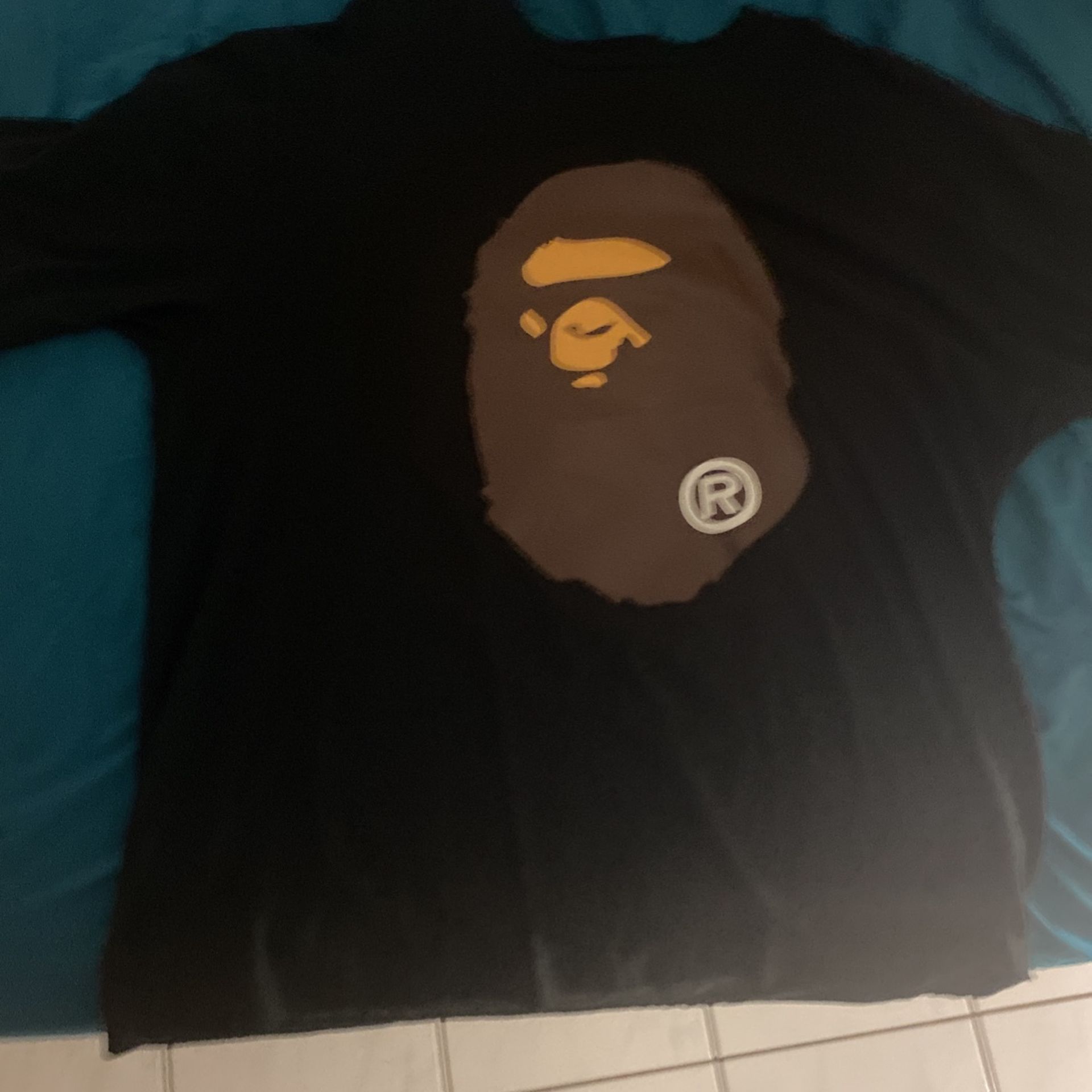 Bape Big ape Head Tee “Black” 3xl