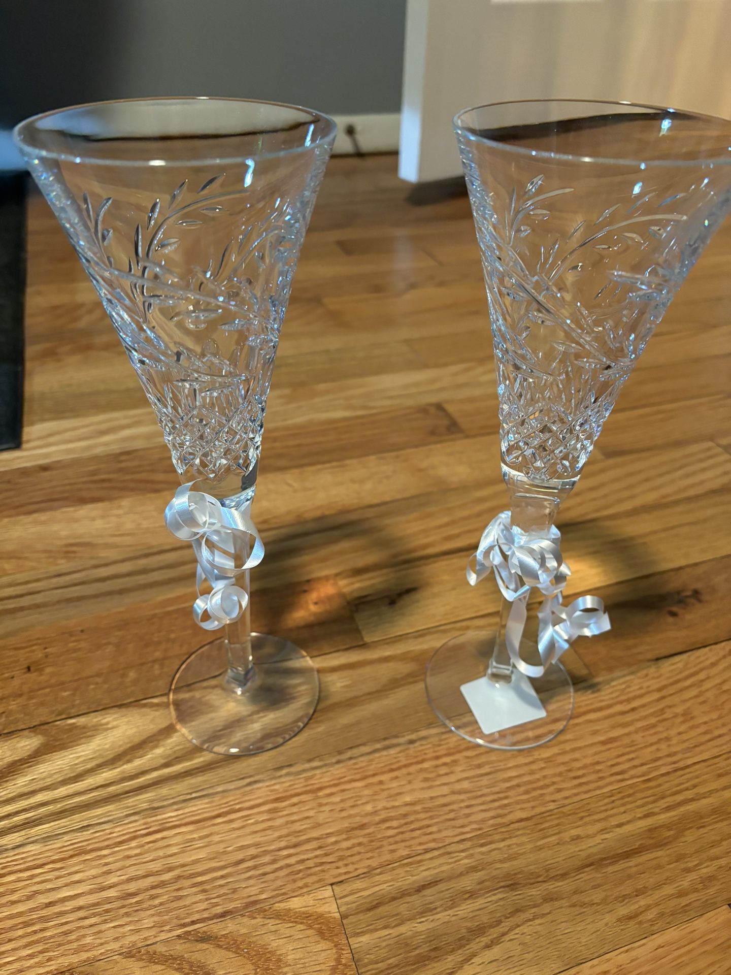 Waterfront Crystal Toasting Flutes