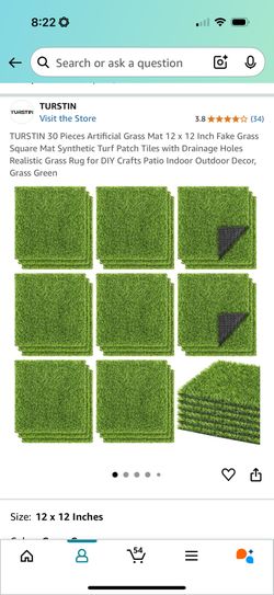 Artificial Grass Mat – 2 Cases (30 Pieces Each) – Only $45/Case!