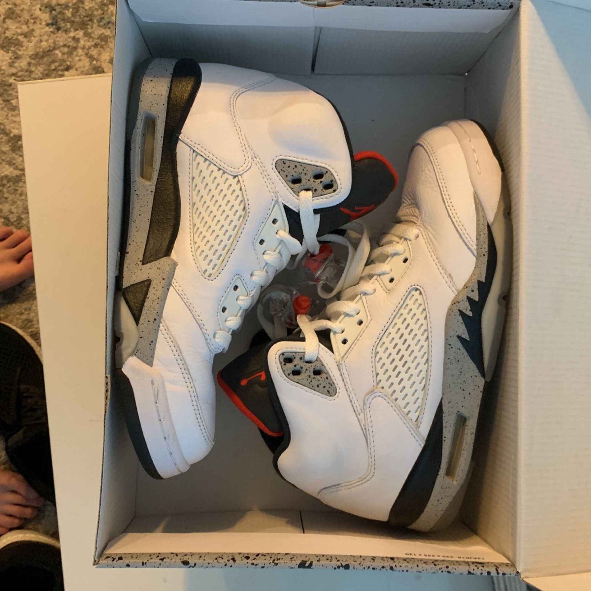 White Cement Retro Jordan’s