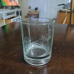 Bacardi Embossed Rum/Rocks Cocktail Glass, Clear Weighted Pressed Glass, Holds 12 OZ Market Value $12 (1 Left)