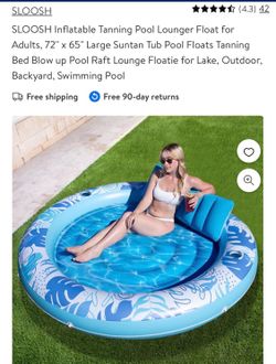SLOOSH  large round pool float 72X 65