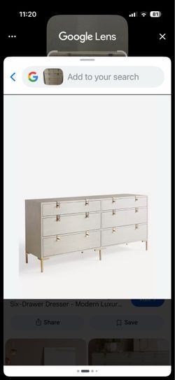 Six-Drawer Modern Luxury Dresser