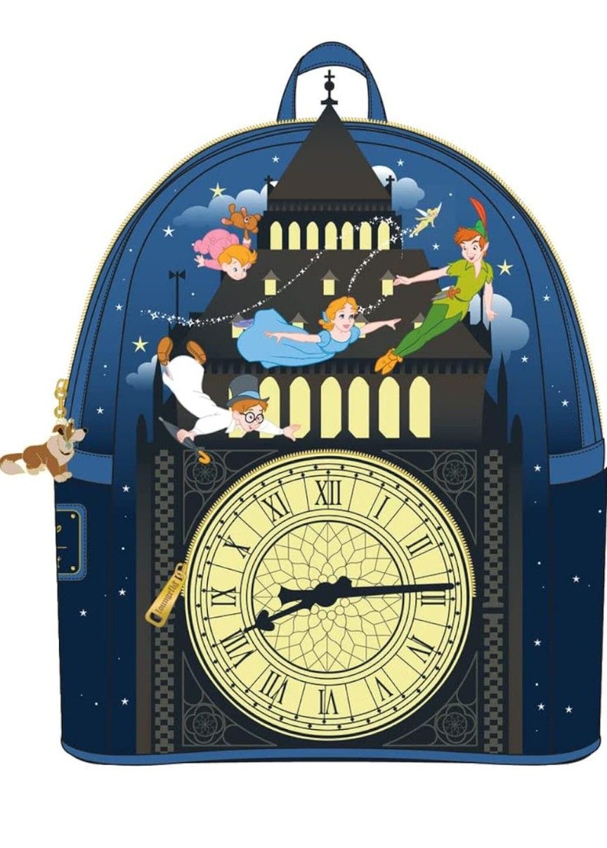 *NEW* Loungefly Peter Pan ✨ Glow In The Dark Clock Backpack
