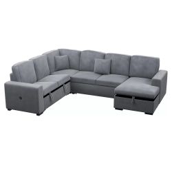 New Sleeper Sectional Couch With Storage / Free Delivery 