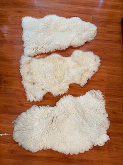 3 Sheepskin Wool Rugs