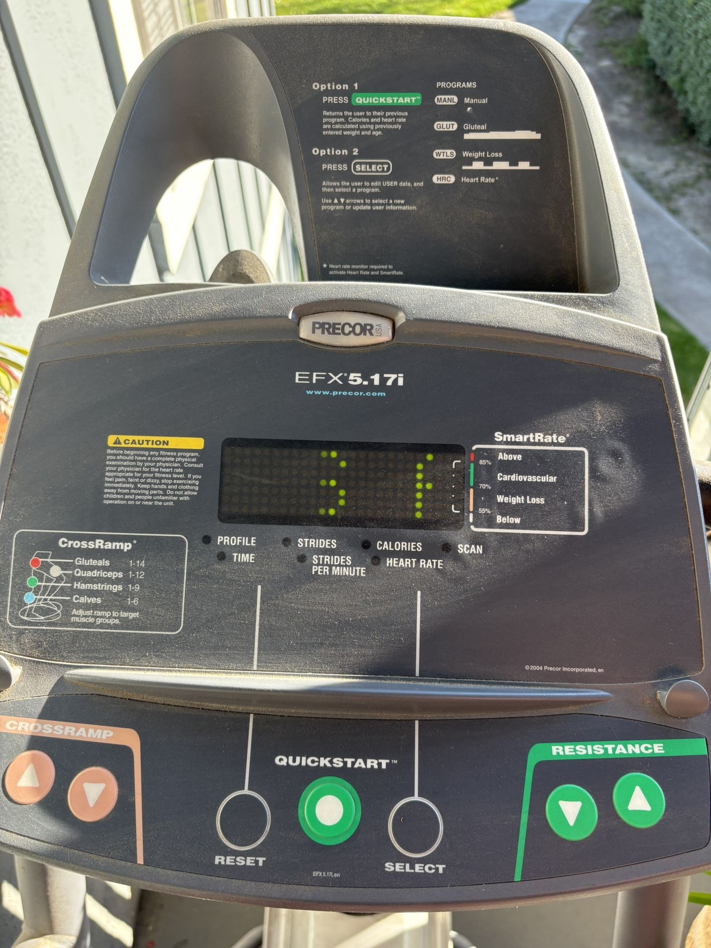 Elliptical (Precor EFX5.17i)