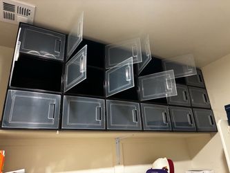 15 sneaker storage display containers